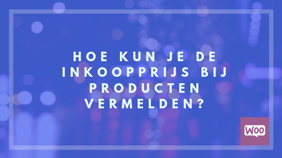 Inkoopprijs bij producten