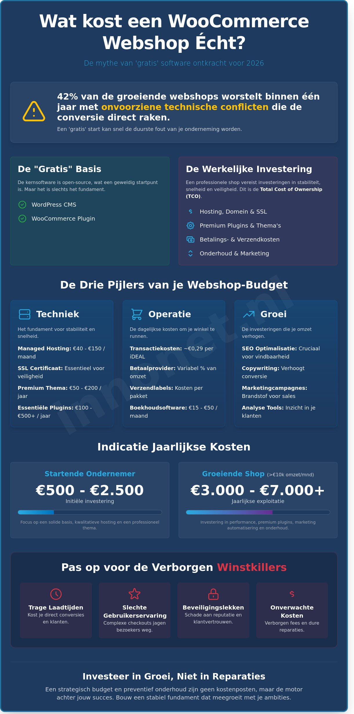 Kosten WooCommerce webshop in 2026: Een eerlijk overzicht voor ambitieuze ondernemers